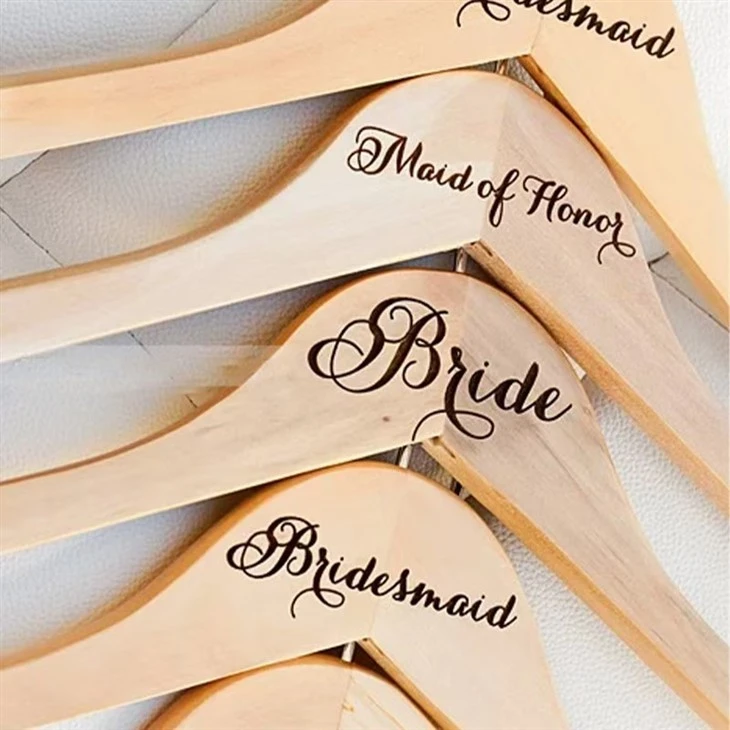 Wedding Dress Wooden Hangers